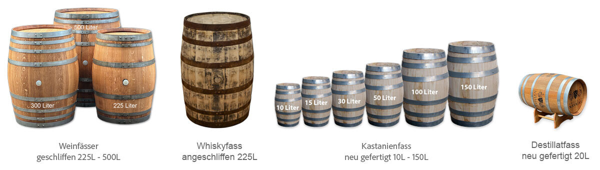 Lasergravur Weinfaesser Groessen 