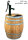 300L große Regentonne mit Handschwengelpumpe aus gebrauchtem Weinfass