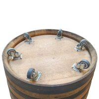 3/4 vom GESCHLIFFENEN Weinfass als Pflanzkübel: 190 Liter (3/4 vom 225 L Fass),geschliffen,ohne Rollen,ohne Bohrungen,ohne Schlaufen