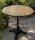 Bistrotisch aus Weinfass Deckel - Fuß Gusseisen