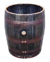 3/4 von 190L Whiskyfass als Hochbeet/Pflanzkübel: mit Ablaufbohrungen, natur, ohne Rollen, ohne Trageschlaufen