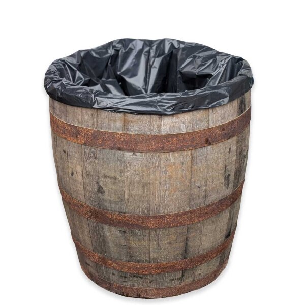 3/4 von 190L Whiskyfass als Mülleimer