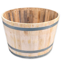 D100 cm Pflanzkübel aus Kastanienholz, neu...