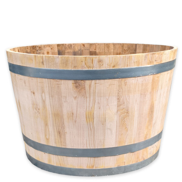 D100 cm Pflanzkübel aus Kastanienholz, neu gefertigt: 65 cm Höhe,natur,ohne Rollen,ohne Schlaufen,ohne Ablaufbohrungen