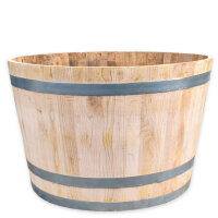 D100 cm Pflanzkübel aus Kastanienholz, neu gefertigt: 65 cm Höhe,natur,ohne Rollen,ohne Schlaufen,ohne Ablaufbohrungen