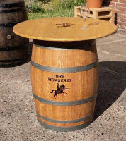 FASS MIT IHREM LOGO - Personalisiertes geschliffenes 225L Weinfass