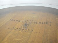 225L GESCHLIFFENES Weinfass als Stehtisch mit Glasplatte