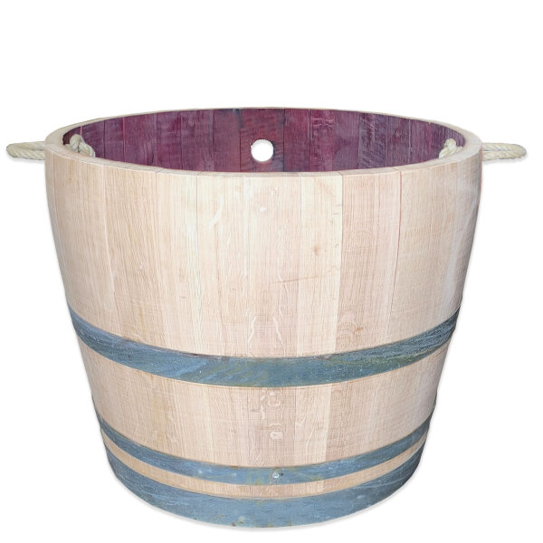 Extra HOHES Weinfass halbiert-geschliffen - Höhe 50-54 cm