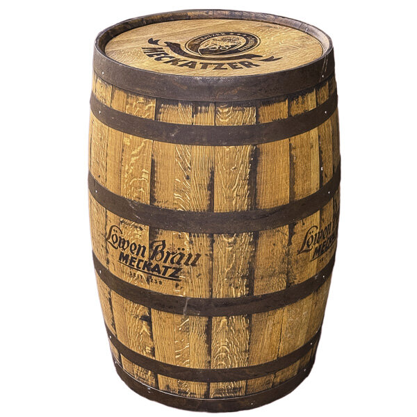 Whiskyfass mit 4x IHREM LOGO - 190L angeschliffen und geölt