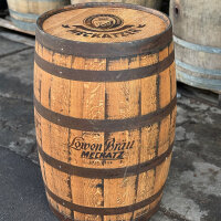 Whiskyfass mit 4x IHREM LOGO - 190L angeschliffen und geölt