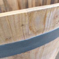 D 80 cm Pflanzkübel aus Kastanienholz, neu gefertigt