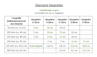 Glasplatte für Weinfass - Tischplatte Durchmesser: 50cm