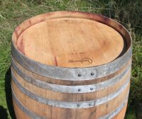 300L Weinfass geschlossen als Stehtisch, Dekofass