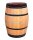 225L Weinfass als Regenfass - geschliffen,lackiert, schwarze Ringe Lieferumfang: ohne Deckel, Wasserhahn: Ohne Hahn