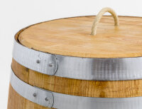 100 Liter Holzfass GEÖLT als Regentonne, neu aus Kastanienholz, ohne Deckel