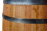 100 Liter Holzfass GEÖLT als Regentonne, neu aus Kastanienholz, ohne Deckel