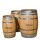 100 Liter Holzfass GEÖLT als Regentonne, neu aus Kastanienholz, ohne Deckel