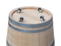 Pflanzkübel aus Kastanienholz: ohne Ablaufbohrung,30 cm,ohne Rollen,ohne Schlaufen