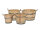 Kastanienholz natur- Pflanzkübel in Durchmesser 30 bis 60 cm Rollen: ohne Rollen, Trageschlaufen: ohne Schlaufen, Ablaufbohrungen: ohne Bohrung (Miniteich), Größe: 30 cm
