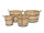 Kastanienholz natur- Pflanzkübel in Durchmesser 30 bis 60 cm Rollen: ohne Rollen, Trageschlaufen: mit Schlaufen, Ablaufbohrungen: mit Bohrung (bepflanzen), Größe: 30 cm
