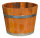 Kübel geölt, Blumenkübel aus Kastanienholz: ohne Ablaufbohrung,40 cm,mit Rollen,ohne Schlaufen