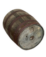 Hochbeet, Kräuterbeet aus einem originalen schottischen Whiskyfass: ohne Rollen, mit Ablaufbohrungen (bepflanzen), Holzbehandlung: natur