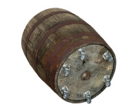 Hochbeet, Kräuterbeet aus einem originalen schottischen Whiskyfass Rollen: ohne Rollen, Ablaufbohrungen: mit Bohrung (bepflanzen), Holzbehandlung: natur
