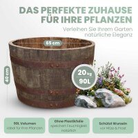 D 65cm - Whiskyfass halbiert