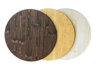 Tischplatte aus Holz für Weinfass Stehtisch Montage:...