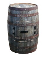 Whiskyschrank - originales schottisches Whiskyfass - Barmöbel - 190L