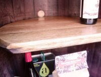 Whiskyschrank - originales schottisches Whiskyfass - Barmöbel - 190L: ohne Einlegeboden