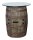 Whiskyschrank mit Glasplatte - originales schottisches Whiskyfass - Barmöbel - 190L: ohne Einlegeboden
