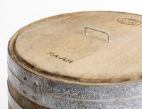 Set Füße & Deckel für 225L Fässer: Deckel D 53-54,5 cm,Kordel, Füße Höhe 3 cm