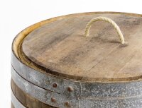 Set Füße & Deckel für 225L Fässer: Deckel D 53-54,5 cm,Kordel, Füße Höhe 3 cm