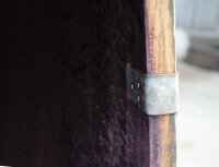 Weinfass mit Öffnung und Glasplatte als Weinschrank Barfass - rustikales Fass, geölt