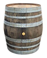 600L Weinfass geschlossen als Stehtisch