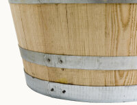 Holzfass neu gefertigt 100 Liter mit Glasplatte D50cm oder D60cm