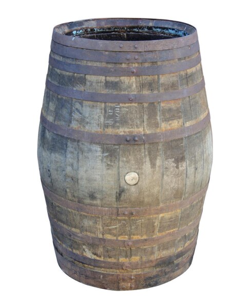 500L Whiskyfass - große Regentonne - natur unbehandelt Lieferumfang: ohne Deckel, Wasserhahn: Ohne Hahn