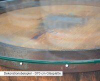 Beistelltisch aus halbem Whiskyfass Oberfläche: Naturbelassen, ohne Glasplatte