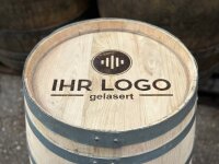 KLEINES FASS MIT IHREM LOGO - Personalisiertes Dekofass in Höhe 62cm (50L) oder 79cm (100L)