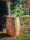 FASS MIT LOGO - 225 L Weinfass als Stehtisch: Logo 1x Bauch,ohne,Ohne Tischplatte