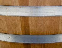 D 92cm - GESCHLIFFENES Weinfass halbiert aus Eichenholz