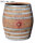 500L große Regentonne mit Handschwengelpumpe aus gebrauchtem Weinfass