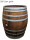 500L große Regentonne mit Handschwengelpumpe aus gebrauchtem Weinfass: natur,natur (verzinkt),ohne Deckel,Ohne Hahn