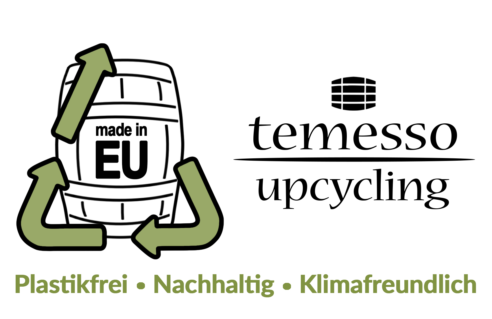 Nachhaltig einkaufen -  Upcycling mit temesso: Unsere in Europa handgefertigten Fässer werden nach wenigen Jahren von Weingütern aus geschmacklichen Gründen aussortiert. Geben Sie diesen hochwertigen Stücken ein zweites Leben und werden Sie Teil der Upcycling-Gemeinschaft!